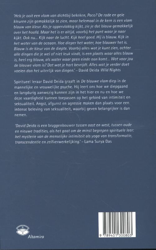 De blauwe vlam achterkant