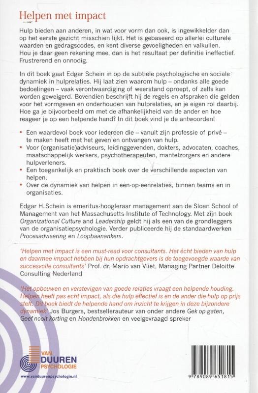 Helpen met impact achterkant