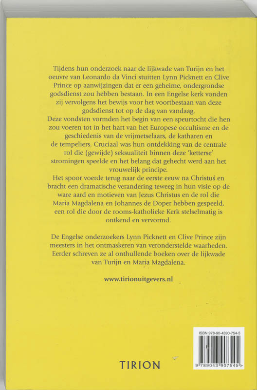 Geheime boek der Grootmeesters achterkant