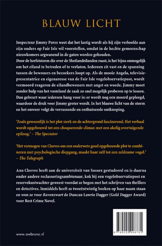 Blauw licht / Shetland achterkant