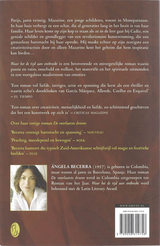 Waar Het De Tijd Aan Ontbreekt achterkant