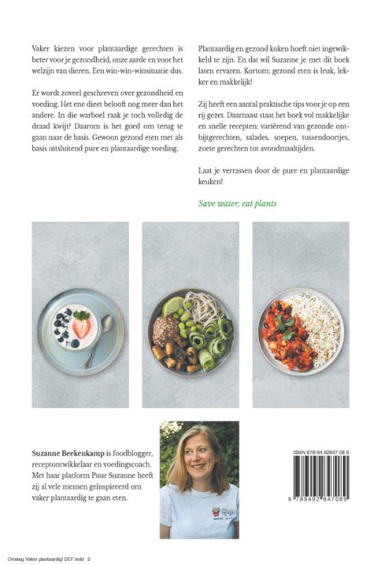 Vaker plantaardig! achterkant