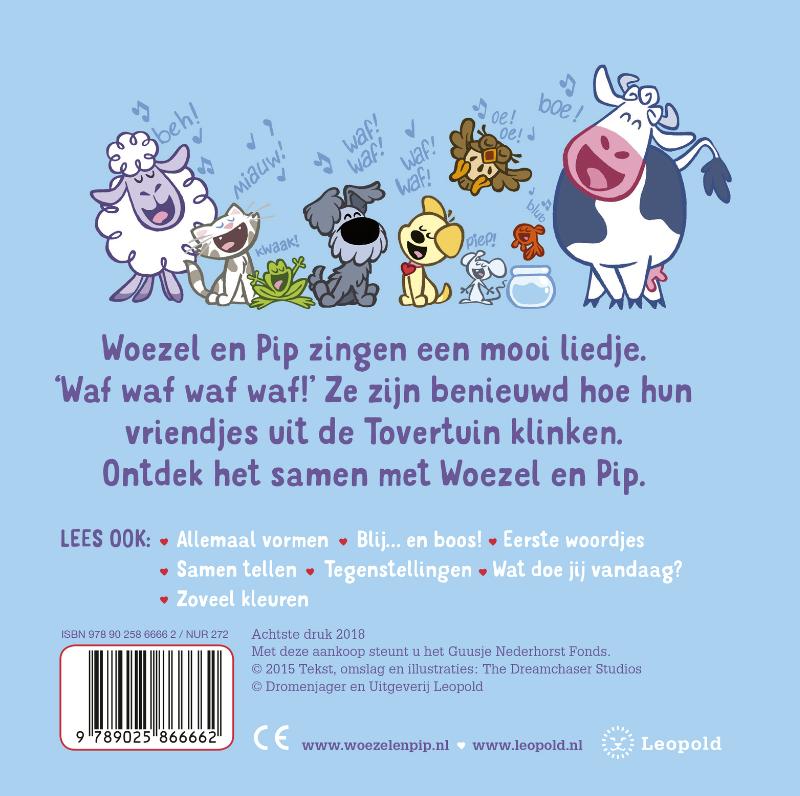 Allemaal dieren / Woezel & Pip achterkant