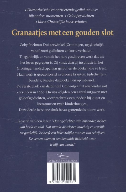 Granaatjes met een gouden slot achterkant