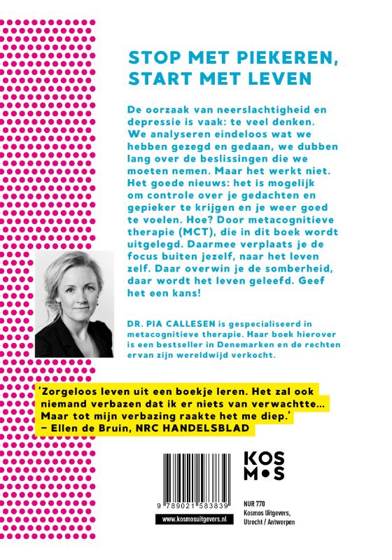 Leef meer, denk minder achterkant