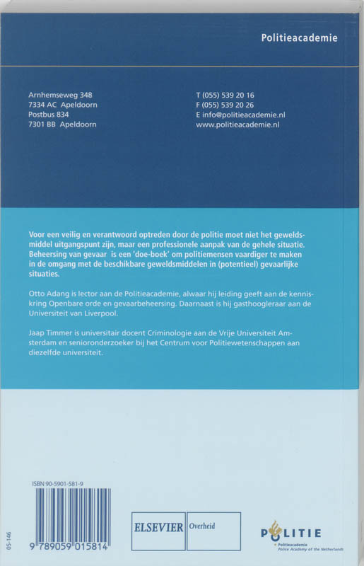 Beheersing van gevaar / LSOP achterkant