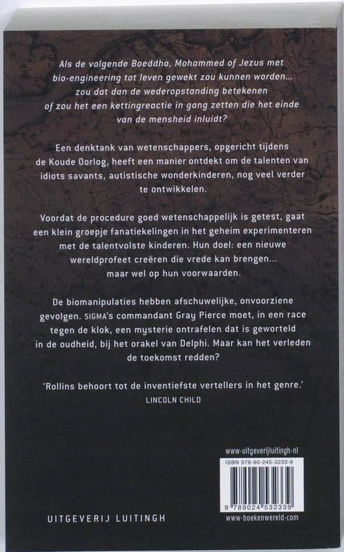 Het laatste orakel achterkant