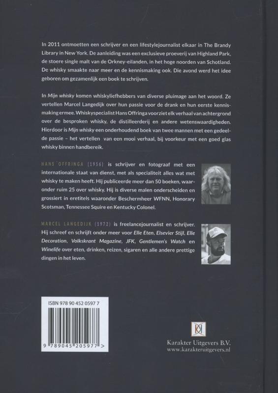 Mijn whisky achterkant
