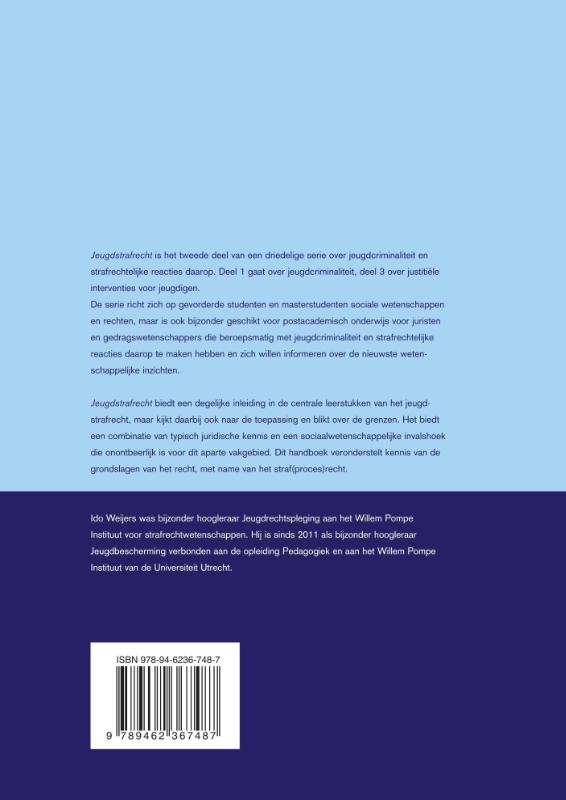 Studieboeken Criminologie & Veiligheid  -   Jeugdstrafrecht achterkant