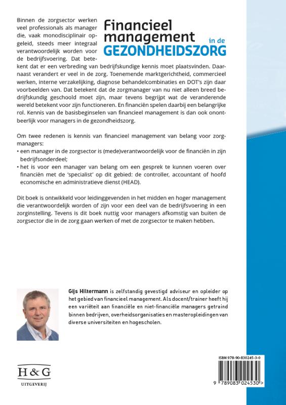 Financieel management in de gezondheidszorg achterkant