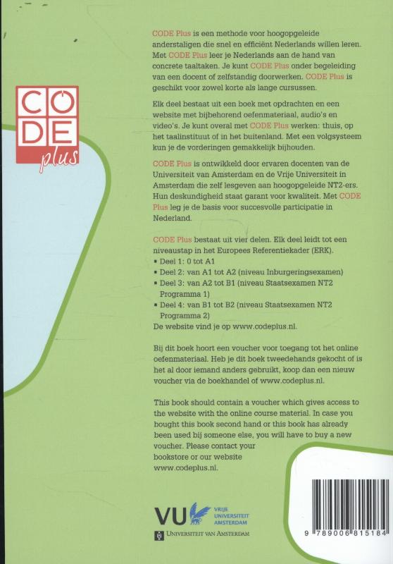 Code plus Deel 4 B1-B2 Takenboek achterkant