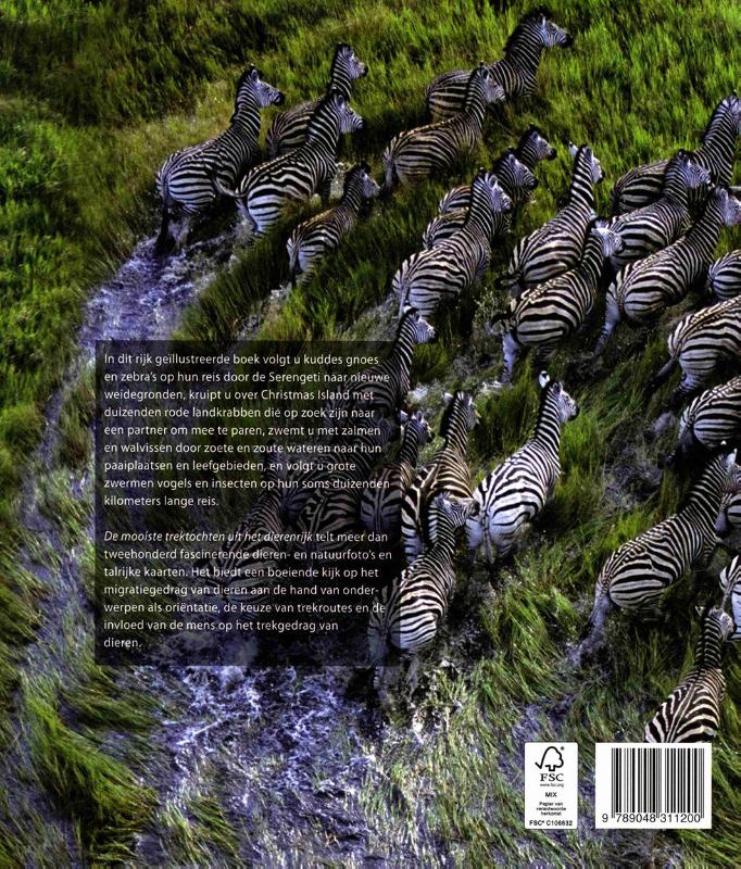 De mooiste trektochten uit het dierenrijk achterkant