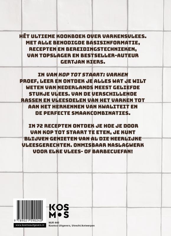 Van kop tot staart: varken achterkant