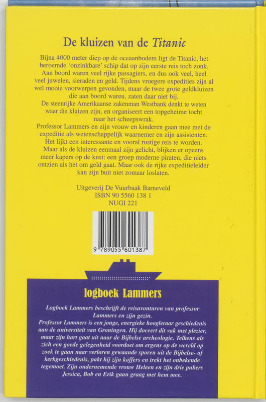 De kluizen van de Titanic / Logboek Lammers / 3 achterkant