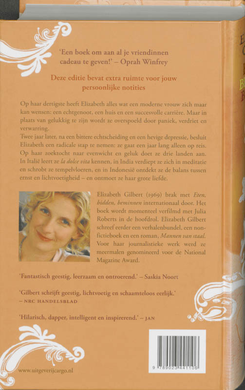 Eten, Bidden, Beminnen achterkant