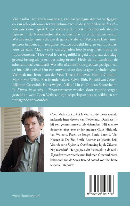 Topondernemers / Kijken in de ziel achterkant