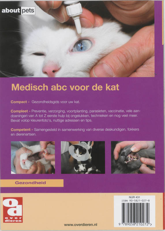 Medisch ABC voor de kat / Over Dieren / 0026 achterkant