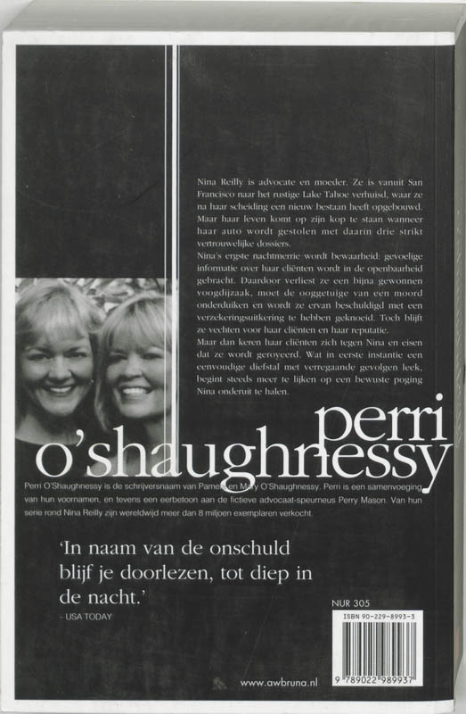 In Naam Van De Onschuld achterkant