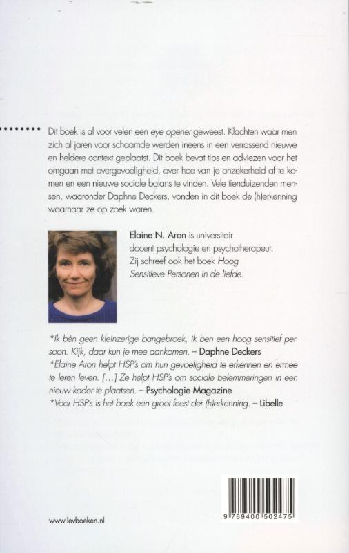 Hoog sensitieve personen achterkant