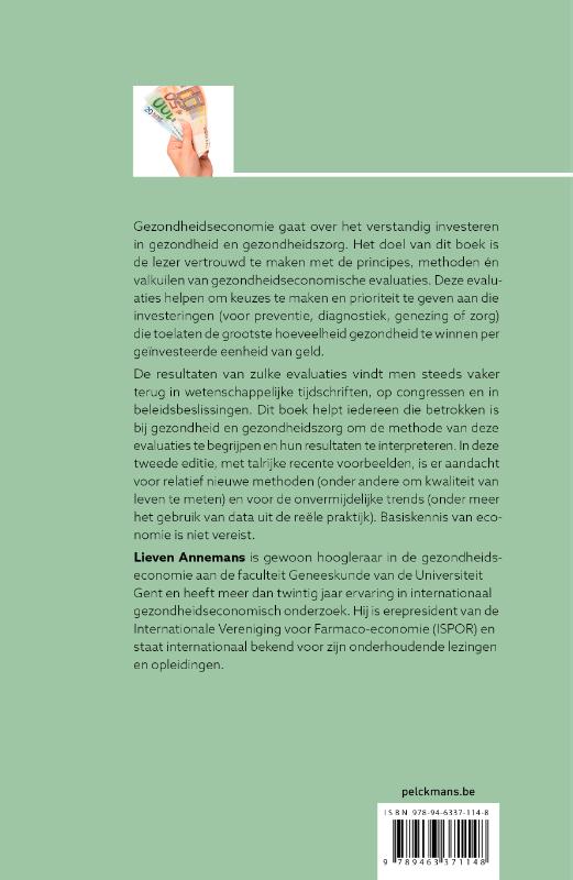 Gezondheidseconomie voor niet-economen achterkant