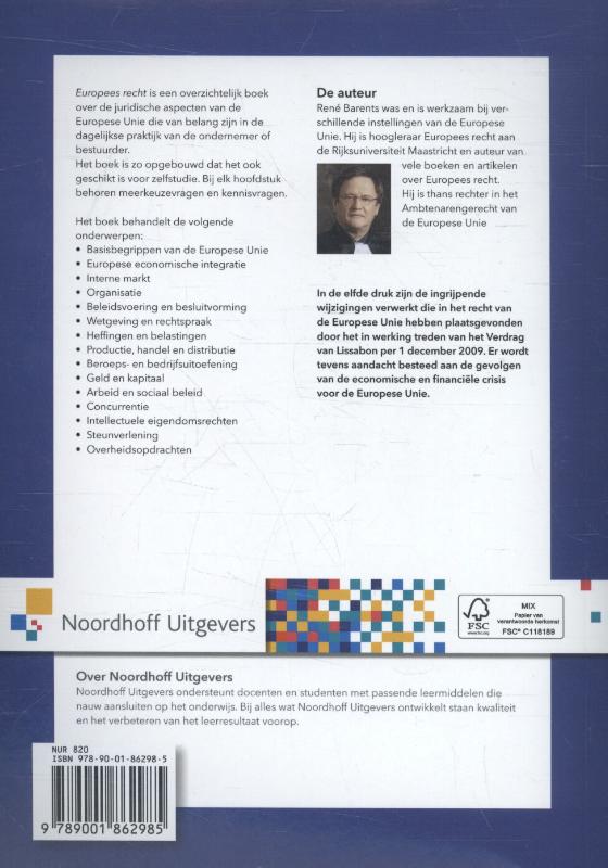 Europees recht achterkant