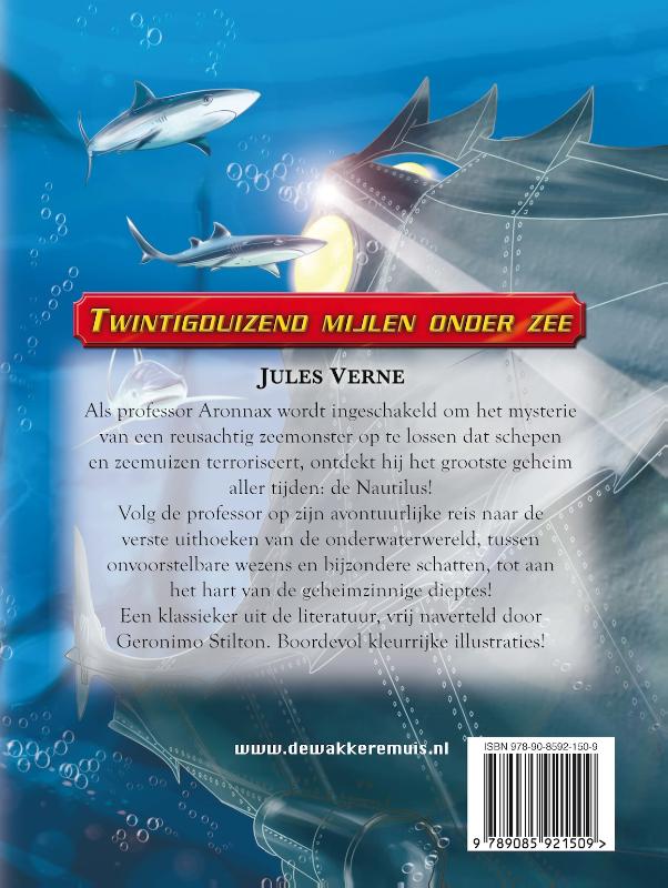Twintigduizend mijlen onder zee / Geronimo Stilton achterkant