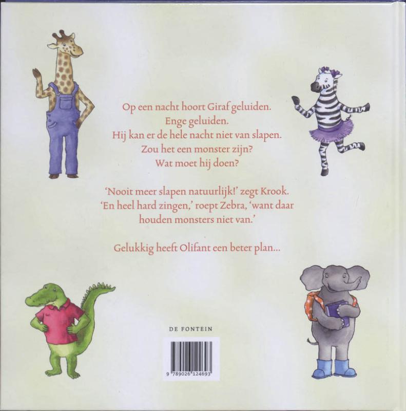 Giraf gaat slapen / Giraf achterkant