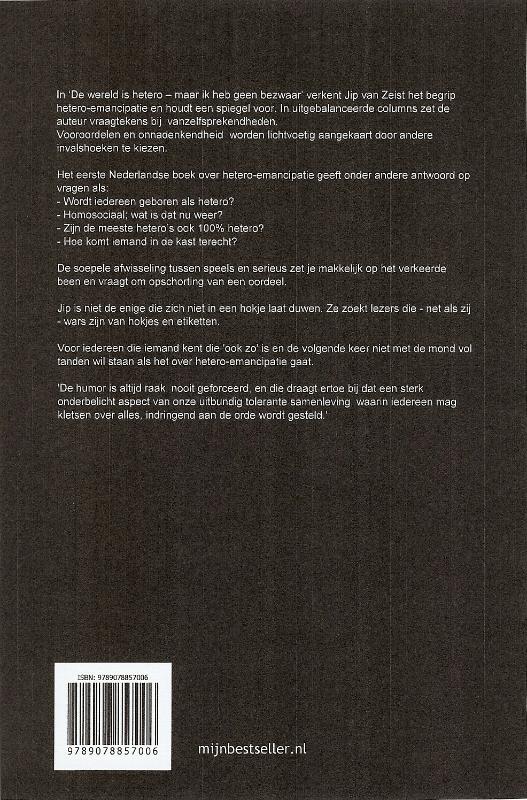 De wereld is hetero achterkant