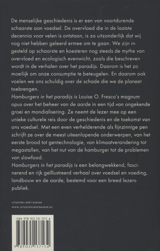 Hamburgers in het Paradijs achterkant