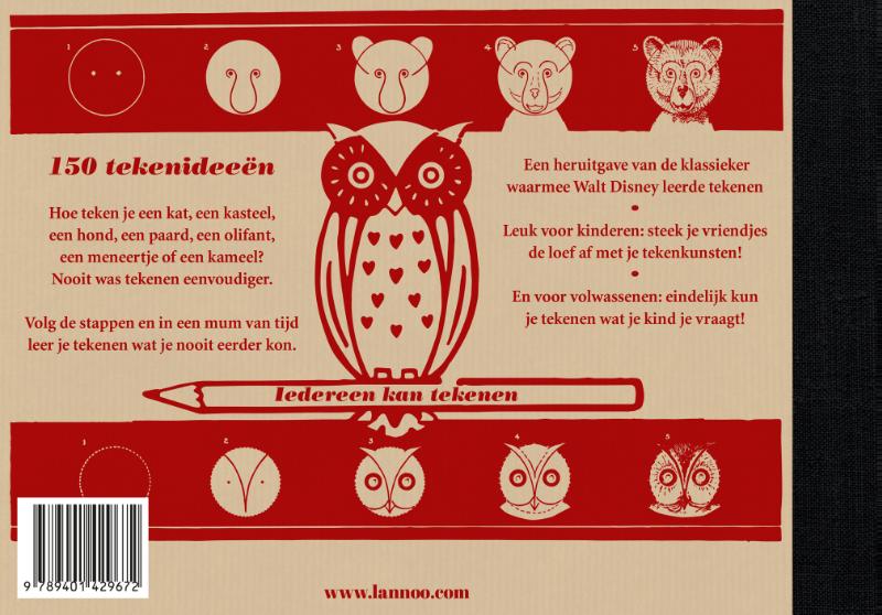 Het stap voor stap tekenboek achterkant