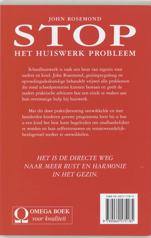 Stop het huiswerkprobleem achterkant