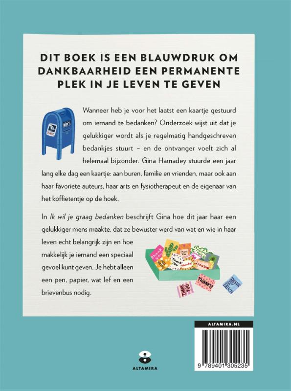 Ik wil je graag bedanken achterkant