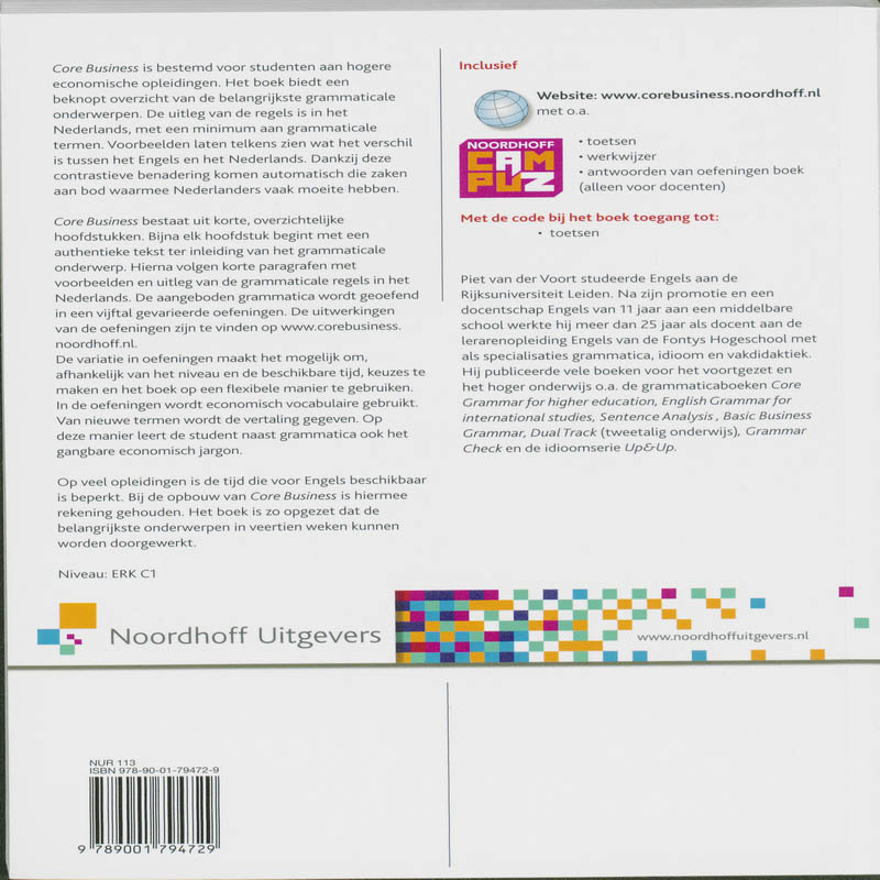 Core business achterkant