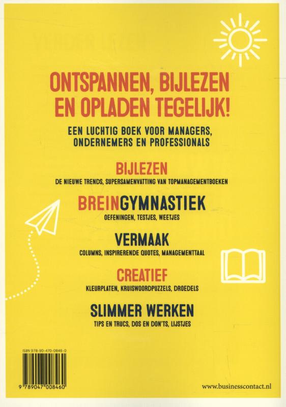 Het grote vakantieboek voor managers achterkant