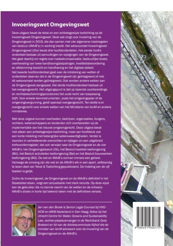 Tekst & Toelichting  -   Invoeringswet Omgevingswet achterkant