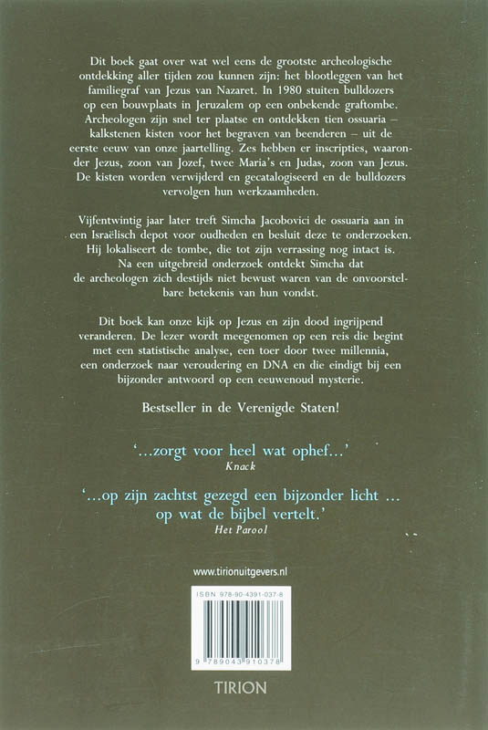 Het Familiegraf Van Jezus achterkant