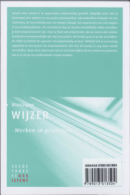 Werken in projecten achterkant