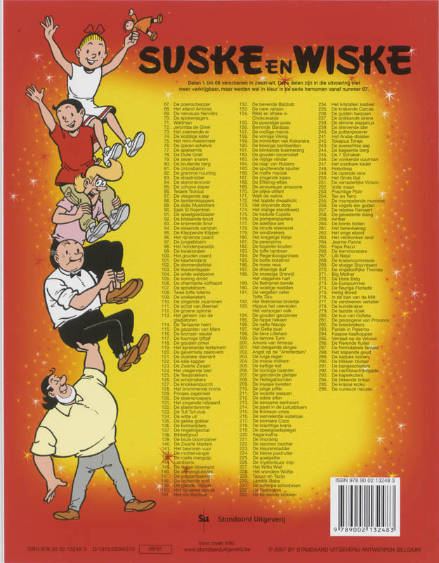 De mollige meivis / Suske en Wiske / 157 achterkant