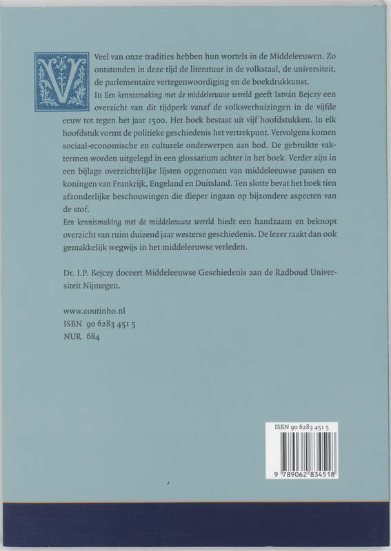 Een kennismaking met de middeleeuwse wereld achterkant