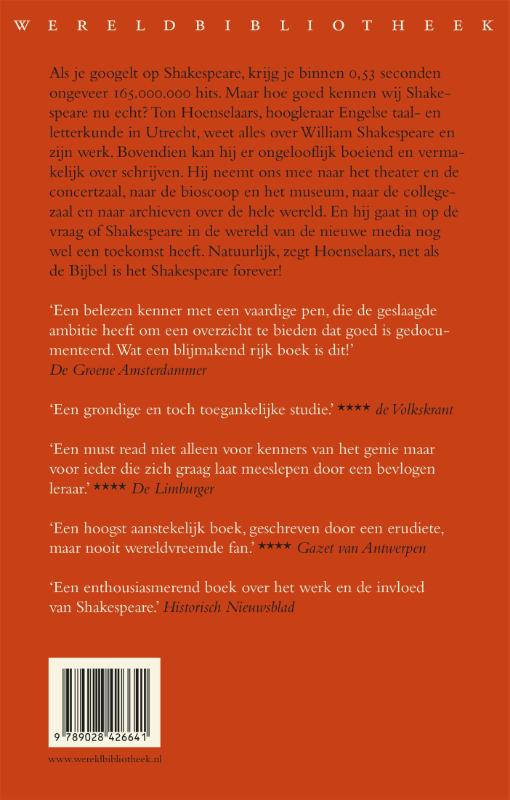 Shakespeare forever! achterkant
