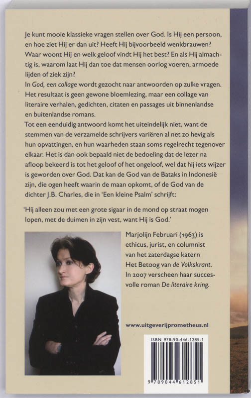 God, een collage achterkant
