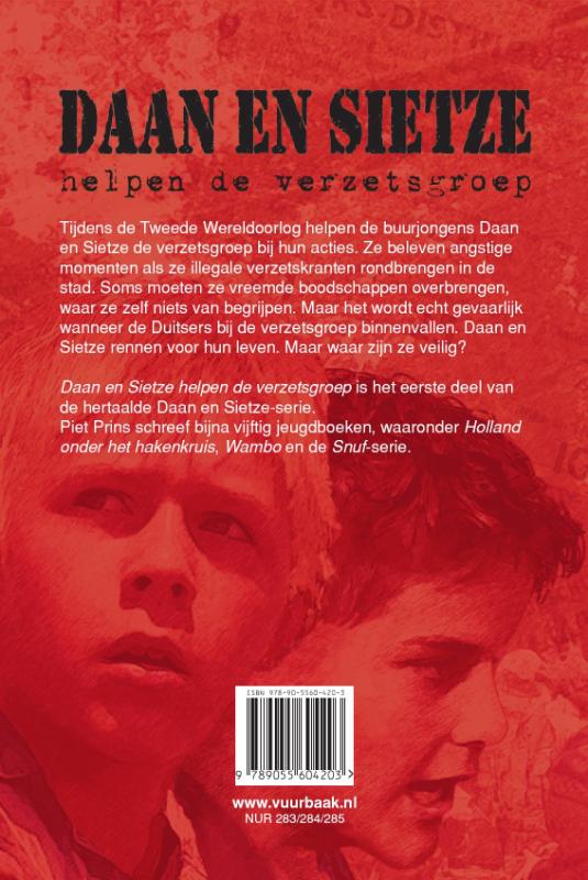 Daan en Sietze helpen de verzetsgroep / Daan en Sietze achterkant