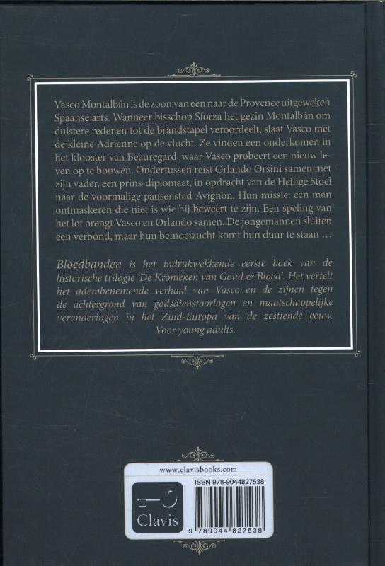 Bloedbanden / De kronieken van goud & bloed / 1 achterkant