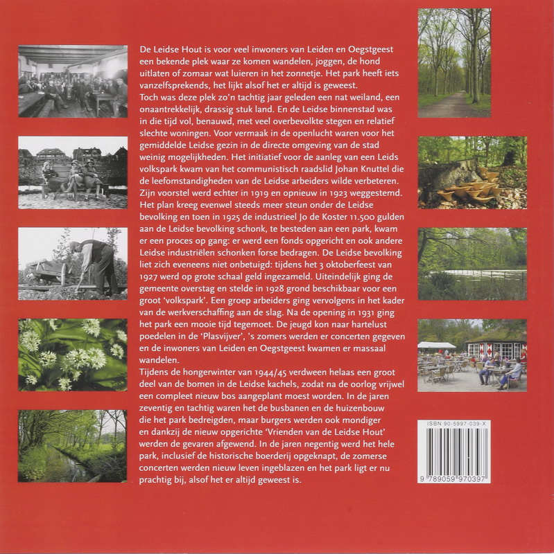 Leidse historische reeks 20 -   75 jaar Leidse Hout achterkant