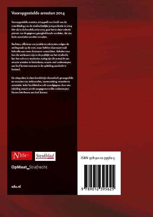 Vooropgestelde arresten 2014 achterkant