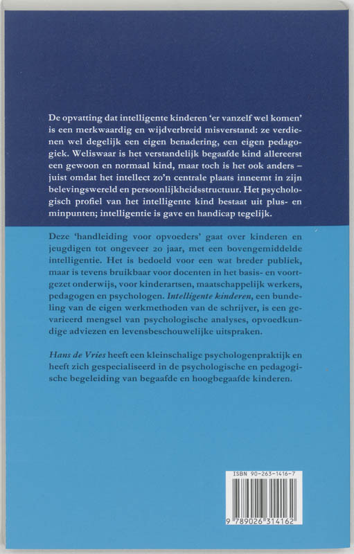 Intelligente Kinderen achterkant