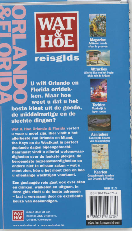 Wat & Hoe Reisgids Orlando en Florida achterkant
