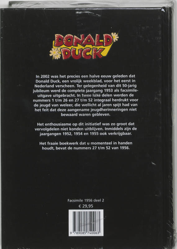 Donald Duck / 2 Jaargang 1956 Nrs 27 T/M 52 achterkant