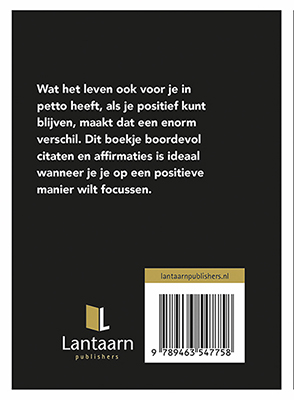 Think positive, stay positive achterkant