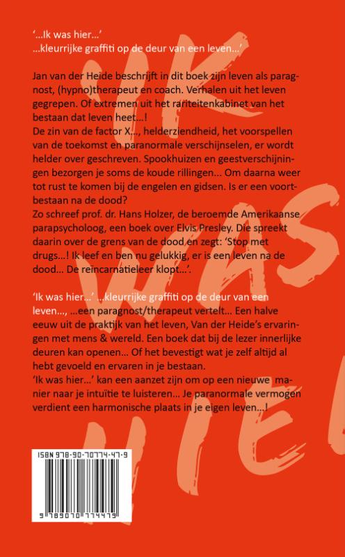 '...Ik was hier...' 1 achterkant